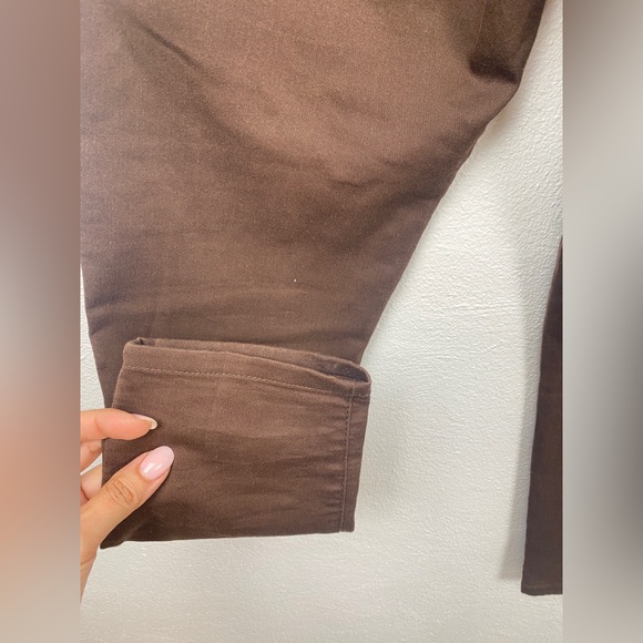 Democracy “Ab” solution Womens Ankle Length Jeggings Jeans Brown Pants Size 14 - Picture 4 of 9